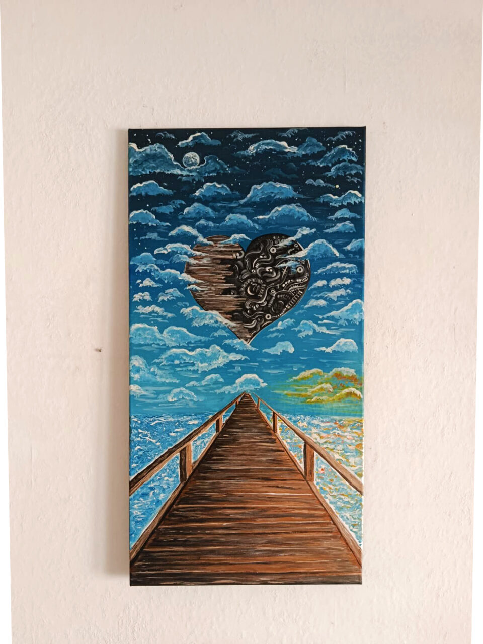 Suspended - 40x80cm tecnica mista